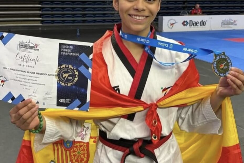 Mei Ling Duque en el Campeonato del Mundo de Poomsae